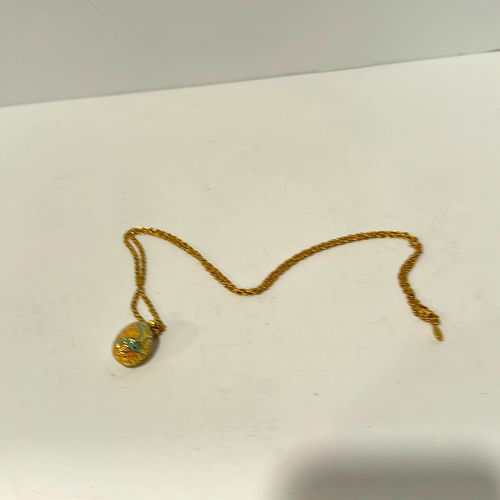 Joan Rivers Egg Pendant Necklace